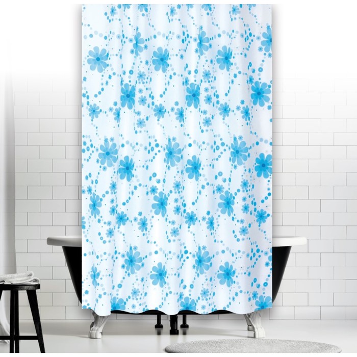 Штора для ванной Drop, размер 180х200 см V2