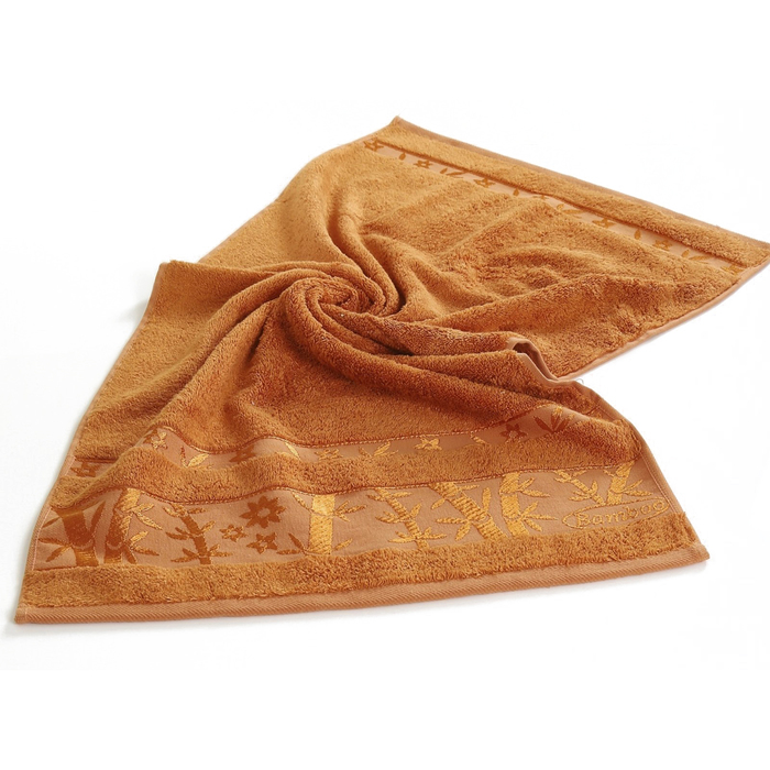 Полотенце Elit, размер 70х140 см, кирпичный, бамбук, 550 г/м2