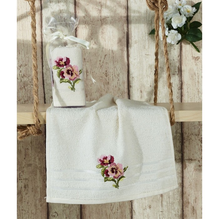 Салфетка Rita, размер 30х50 см, махра, 380 г/м2, экрю