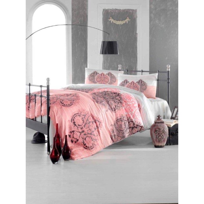 КПБ 1,5 сп Leyan, 160х240 см, 160х220 см, 50х70 см-1 шт., фуксия