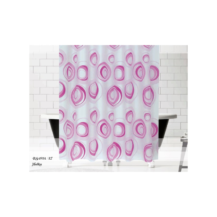 Штора для ванной Drop, размер 180х200 см V12