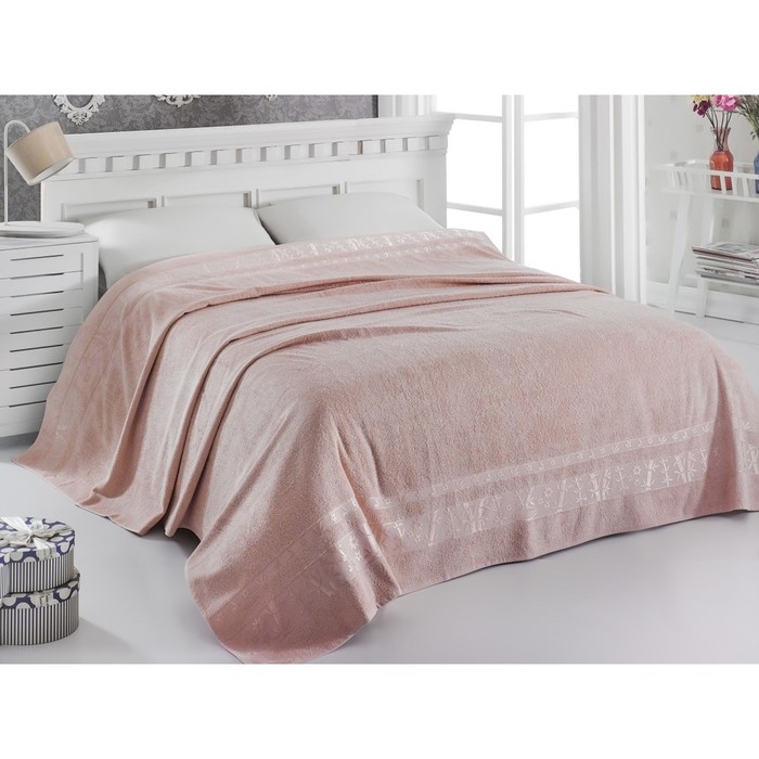 Простыня бамбуковая Elit, размер 200х220 см, светло-абрикосовый 500 г/м2