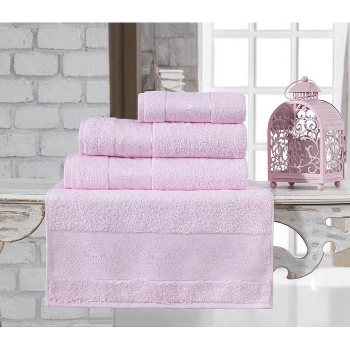 Полотенце Pandora, размер 50х90 см, светло-розовый, махра 500 г/м2