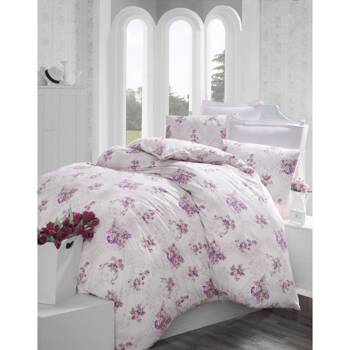 КПБ 1,5 сп Arnes, 160х240 см, 160х220 см, 50х70 см-1 шт., сиреневый