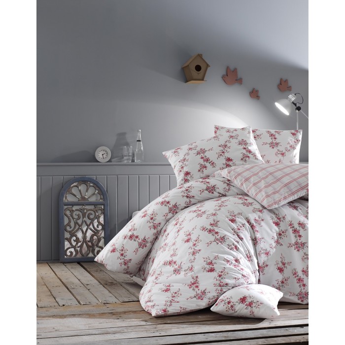 КПБ 1,5 сп Clair, 160х240 см, 160х220 см, 50х70 см-1 шт., красный