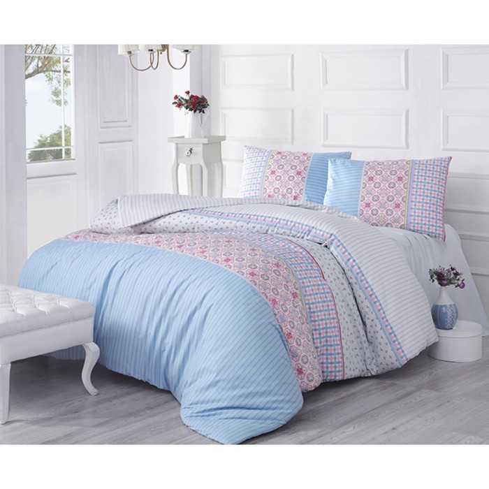 КПБ 1,5 сп Espinela, 160х240 см, 160х220 см, 50х70 см-1 шт., голубой