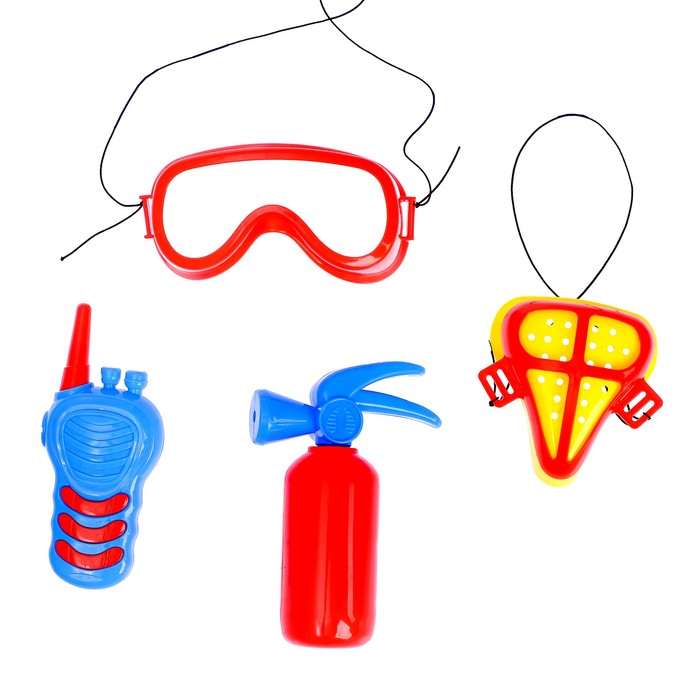 Набор пожарного "Спасатель", 4 предмета