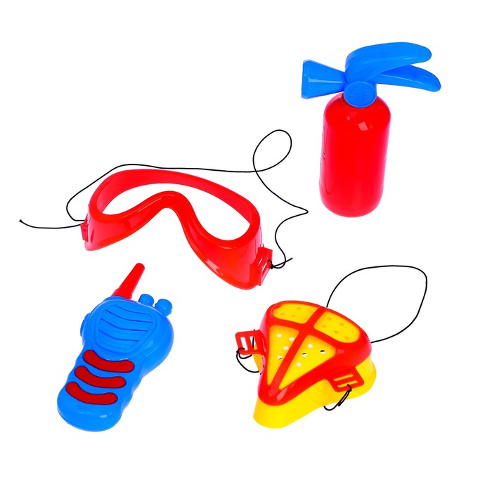 Набор пожарного "Спасатель", 4 предмета