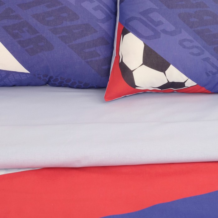 Постельное бельё "Этель" 1.5 сп Победитель 143х215 см, 150х214 см, 50х70 см - 2 шт, 100% хлопок, поплин