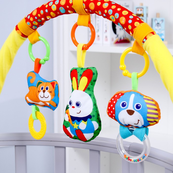 Дуга игровая «Мягкие зверята»