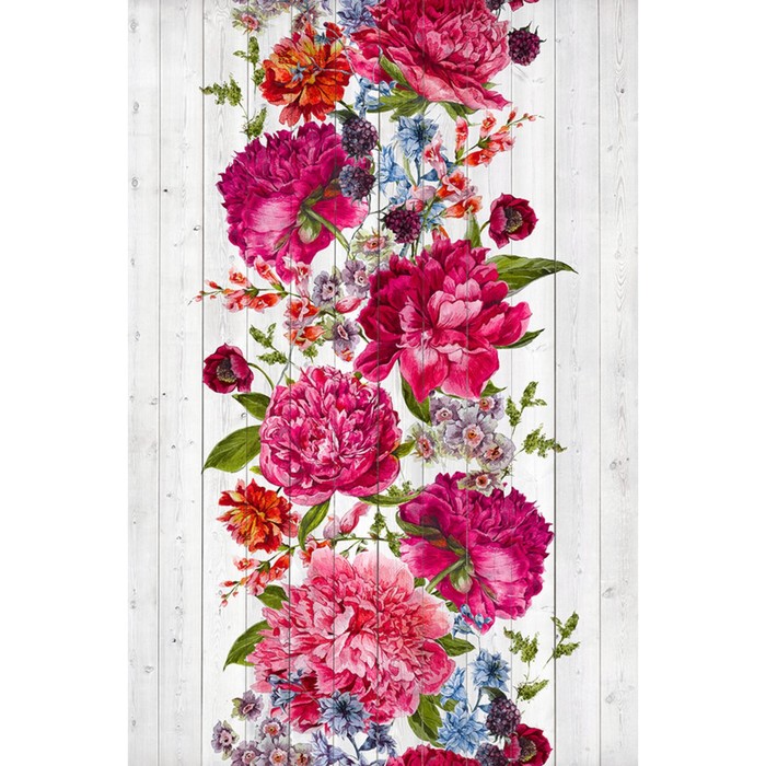 Фотообои Moda Interio "Декупаж из пионов" (из 2-х листов), 1,8 х 2,7м