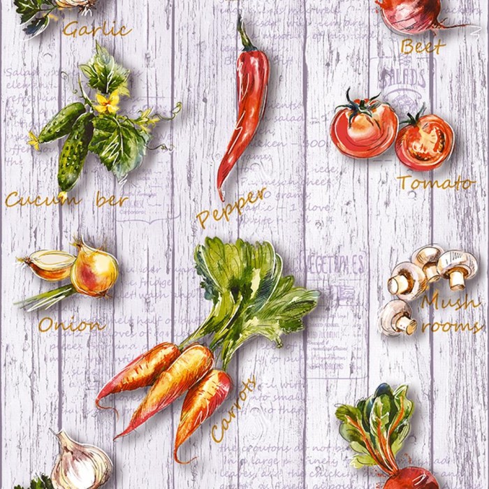 Обои бумажные, моющиеся Ф537-03 "Морковь-А" , 0,53х10 м