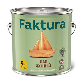 

Лак FAKTURA яхтный полуматовый, ведро 2,7 л