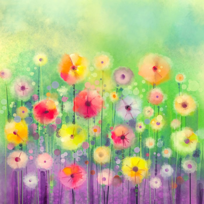 Фотообои Moda Interio "Полянка" (из 3-х листов), 2,7 х 2,7м