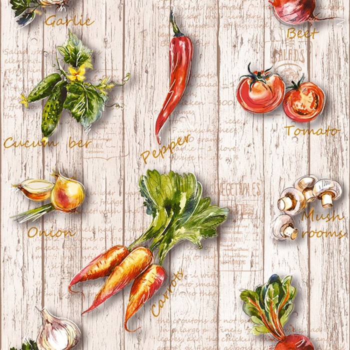 Обои бумажные, моющиеся Ф537-02 "Морковь-А" , 0,53х10 м