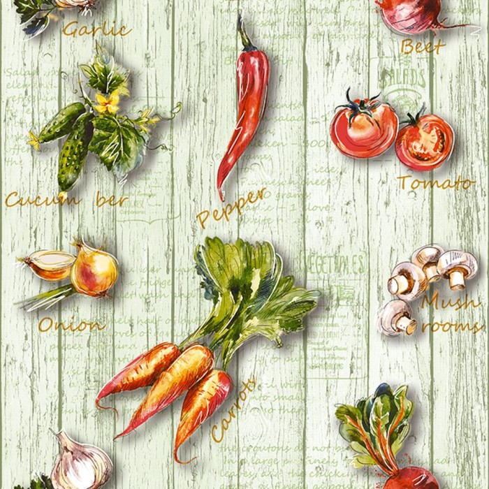 Обои бумажные, моющиеся Ф537-04 "Морковь-А" , 0,53х10 м