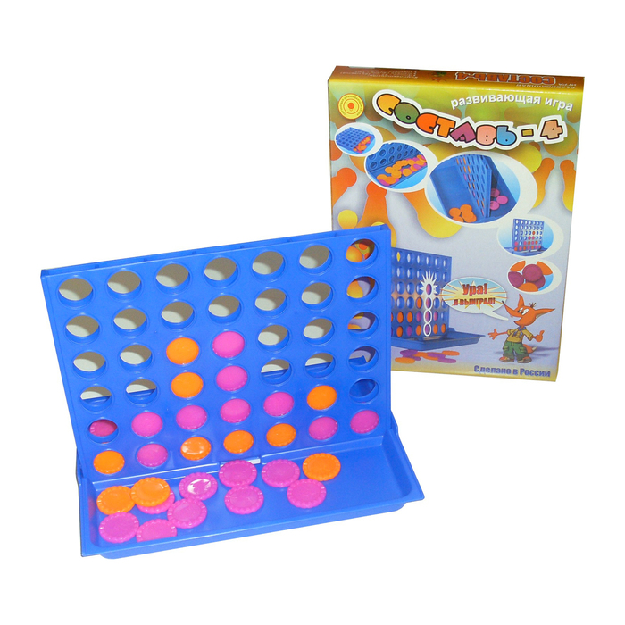 Настольная игра "Составь 4" С-134-57238307