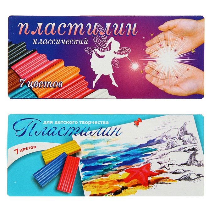 Пластилин 7цв 105г Сана Море, Фея (микс), без стека