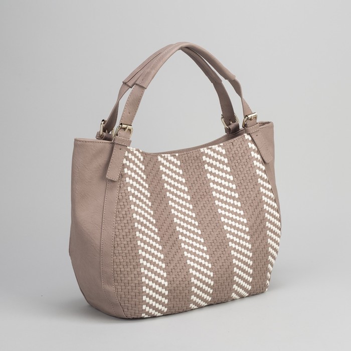 Сумка женская, отдел на молнии, наружный карман, цвет хаки