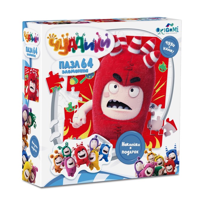 Пазл "Чуддики. Fuse", 64 элемента + наклейки