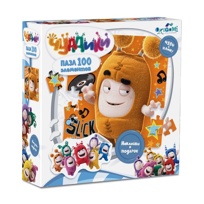 Пазл "Чуддики. Slick" 100 эл. + наклейки 03761