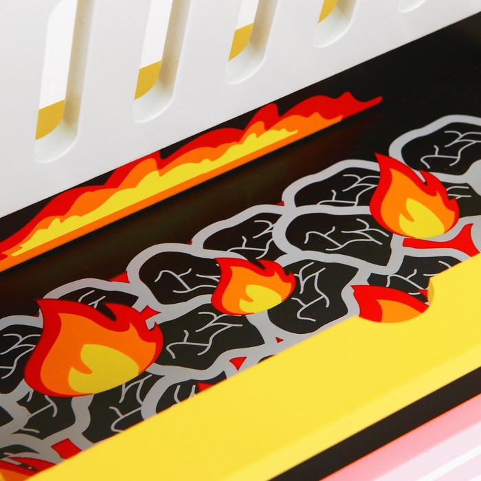 Игровой набор "Гриль", деревянная посуда и еда в наборе