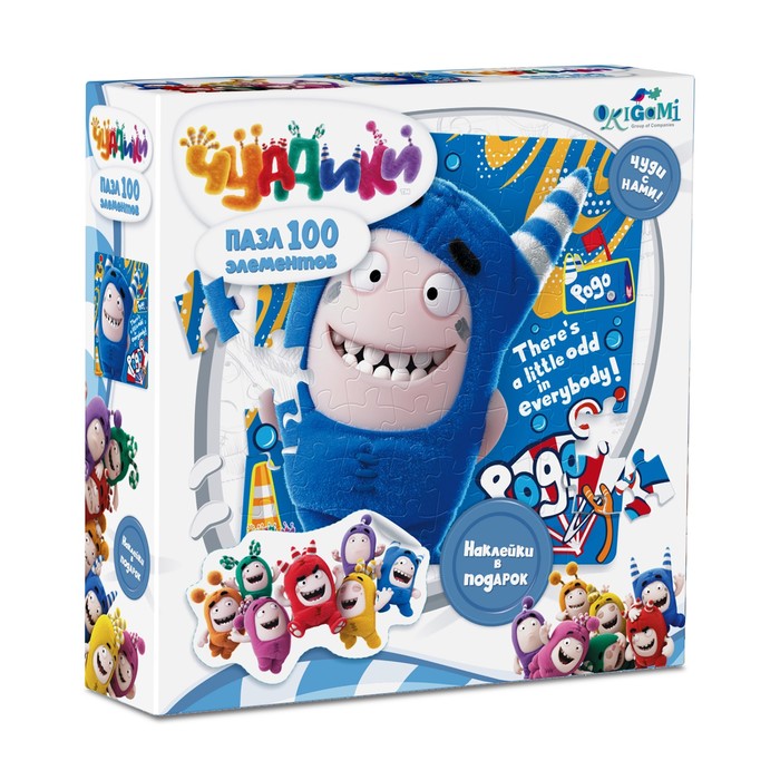 Пазл "Чуддики. Pogo" 100 эл. + наклейки 03762
