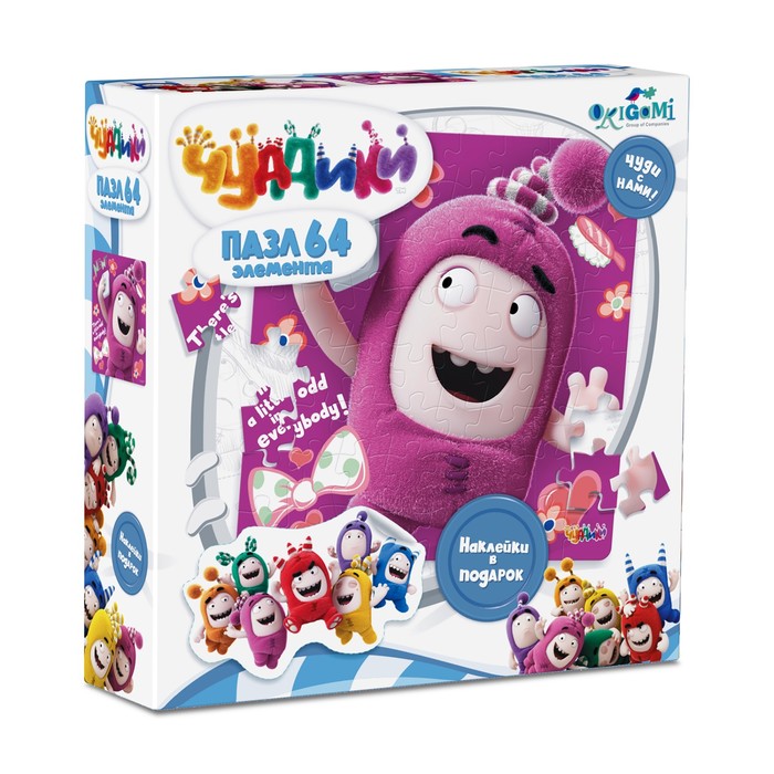 Пазл "Чуддики. Newt", 64 элемента + наклейки