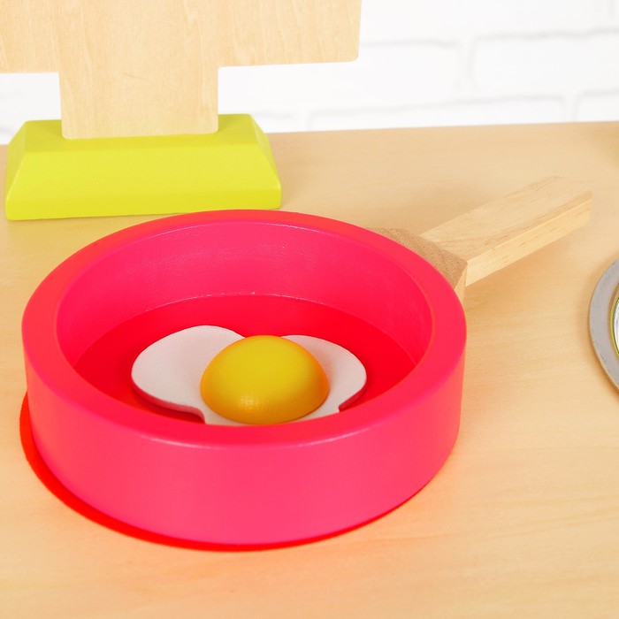 Игровой набор "Кухонный модуль", деревянная посуда в наборе