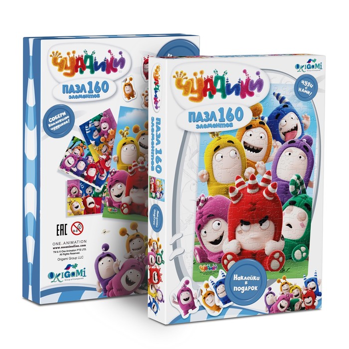 Пазл "Чуддики. Fuse", 160 элементов + наклейки