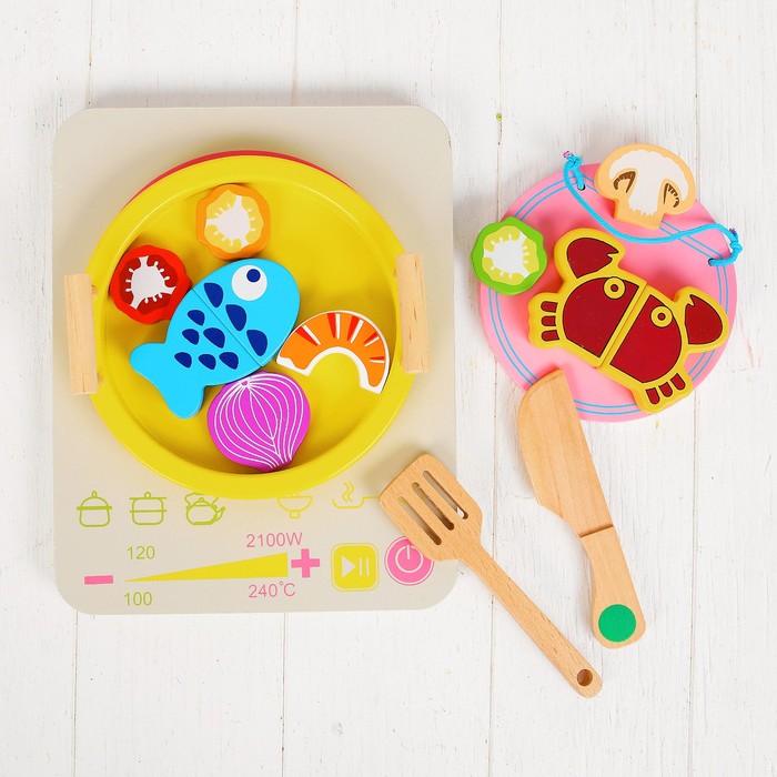 Игровой набор "Готовим морепродукты на плите"