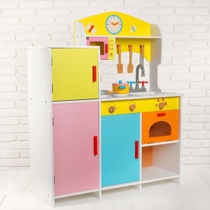 Игровой набор "Моя большая кухня", посудка в наборе