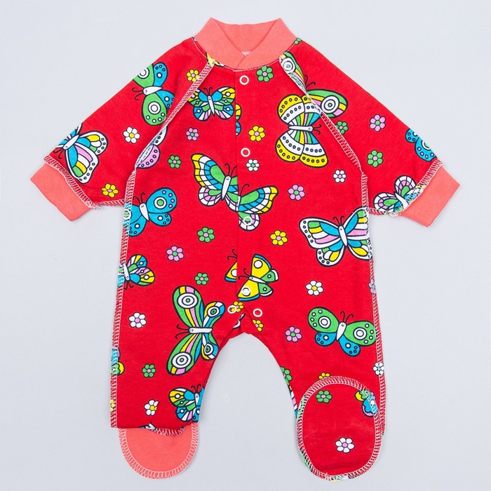 Комбинезон для девочки на кнопках, рост 80 см, цвет микс 0505 Фд_М