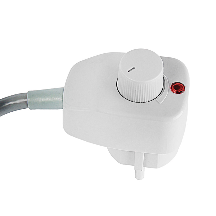 Полотенцесушитель электрический с полкой "Ларис Стандарт" П5, 500х660 мм, 186 Вт, правый