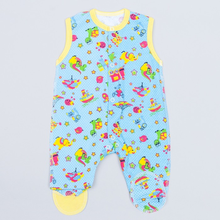 Полукомбинезон для мальчика, рост 80 см, цвет микс 0507 Фм_М