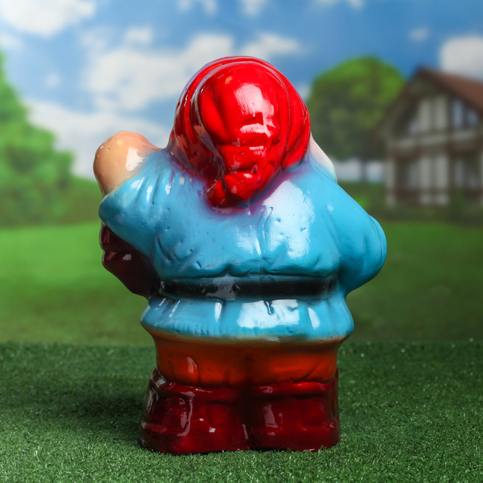 Садовая фигура "Гном с фонарём"