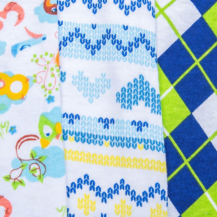 Ползунки для мальчика высокие, рост 68 см, цвет микс 0105Км_М