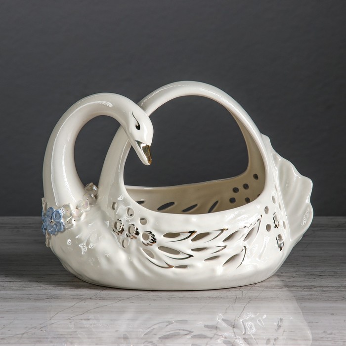 Ваза для конфет "Лебедь Камелия" микс