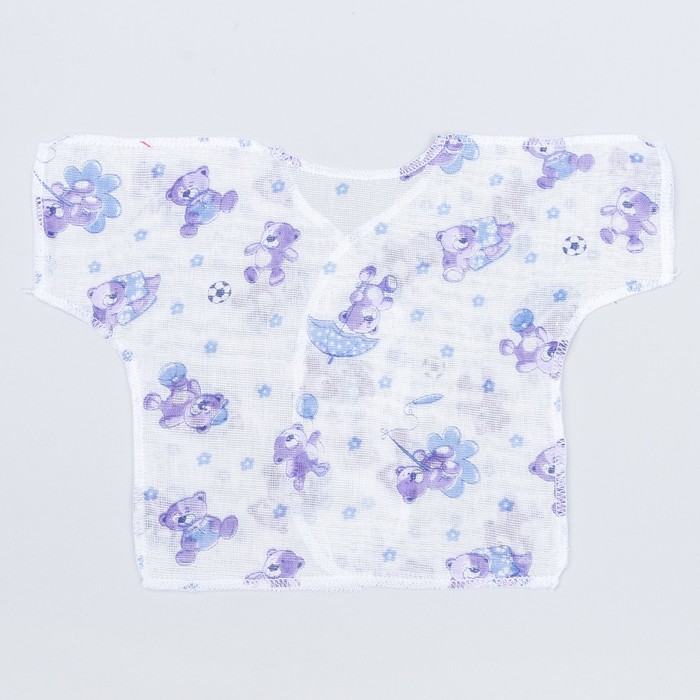 Распашонка для мальчика, цвет микс, на запАхе, рост 38-42 см