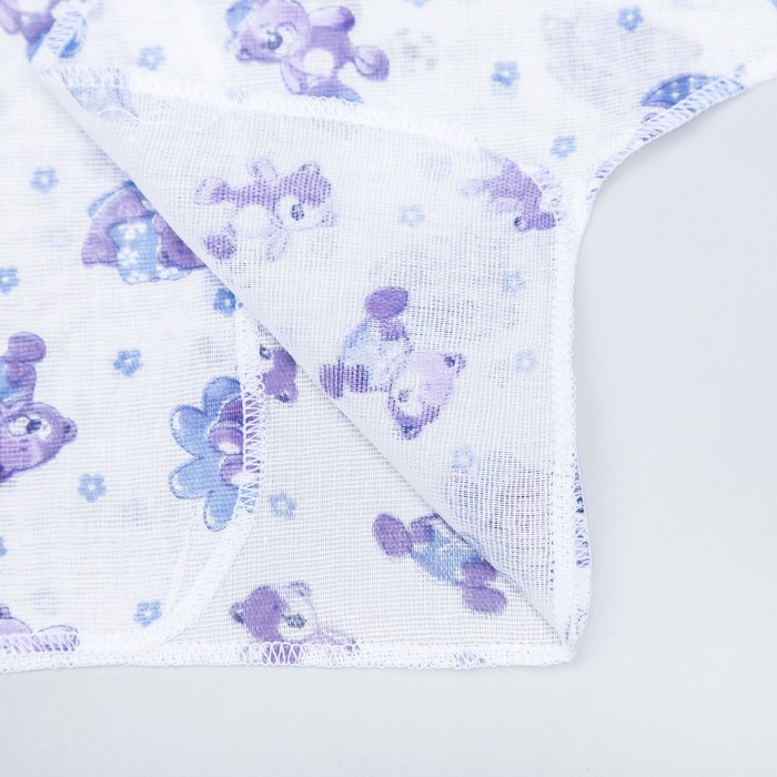 Распашонка для мальчика, цвет микс, на запАхе, рост 42-46 см