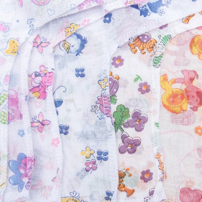 Распашонка для девочки с закрытыми ручками, рост 38-42 см, цвет микс 0303 Сд_М