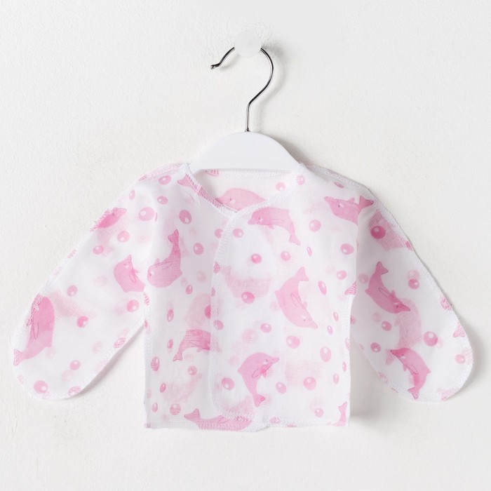 Распашонка для девочки с закрытыми ручками, рост 42-46 см, цвет микс 0303 Сд_М