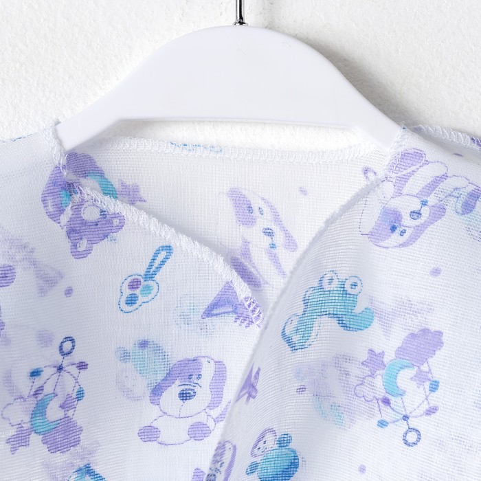 Распашонка для мальчика с закрытыми ручками, рост 42-46 см, цвет микс 0303 См_М