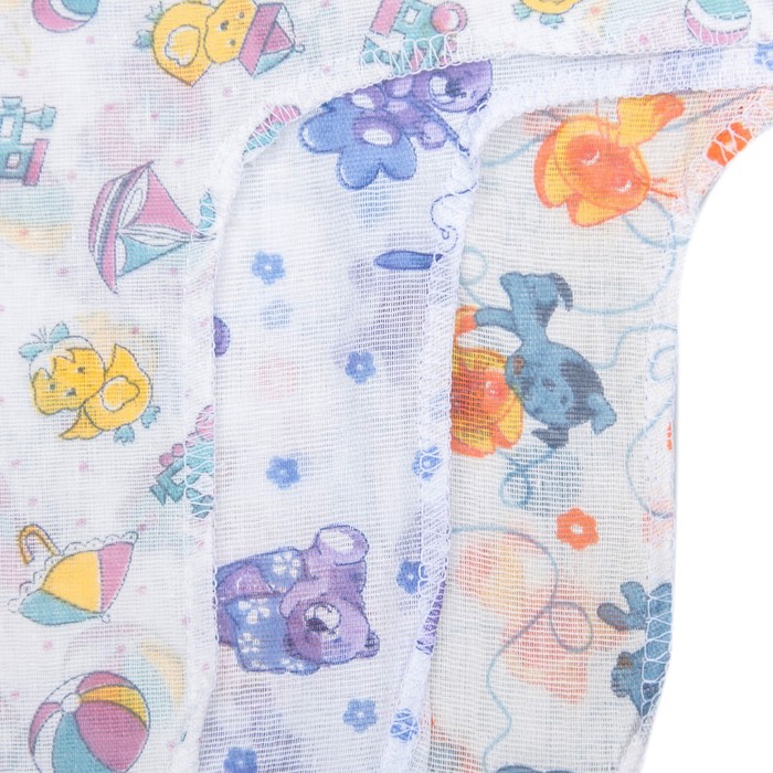 Распашонка для мальчика с закрытыми ручками, рост 42-46 см, цвет микс 0303 См_М