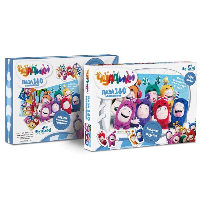 Пазл "Чуддики. A little odd" 160 эл. + наклейки 03764