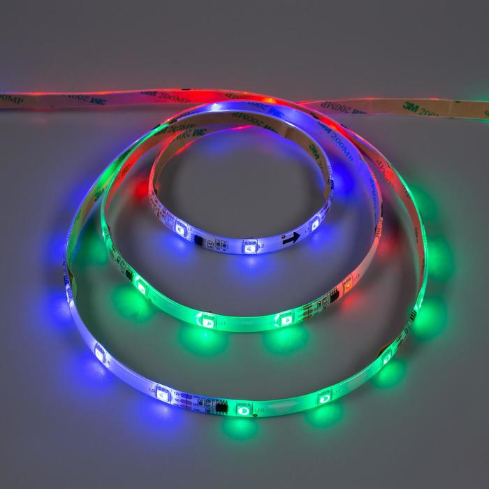 Cветодиодная лента Uniel «Бегущий огонь» 10 м, IP65, SMD5050, 30 LED/м, 7.2 Вт/м, 12 В, RGB