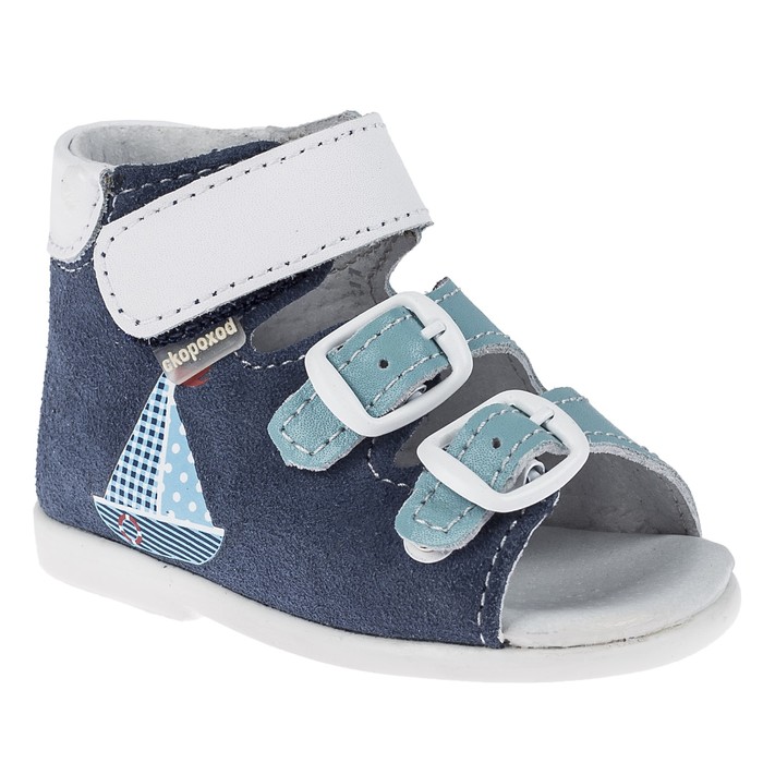 Туфли летние ясельные арт. 17-104-16 (синий/белый) (р. 18) (110 см)