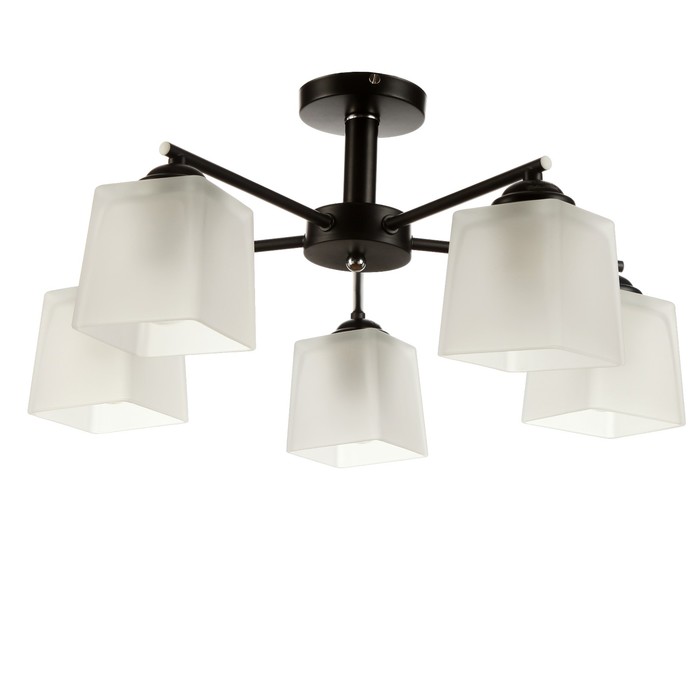 Люстра "Мелисса" 5x60Вт E27 черный 50x50x25см.