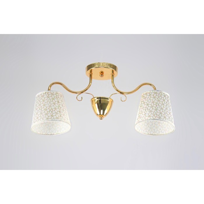 Люстра "Лилия" 2x60Вт E27 золото 30x15x20см.