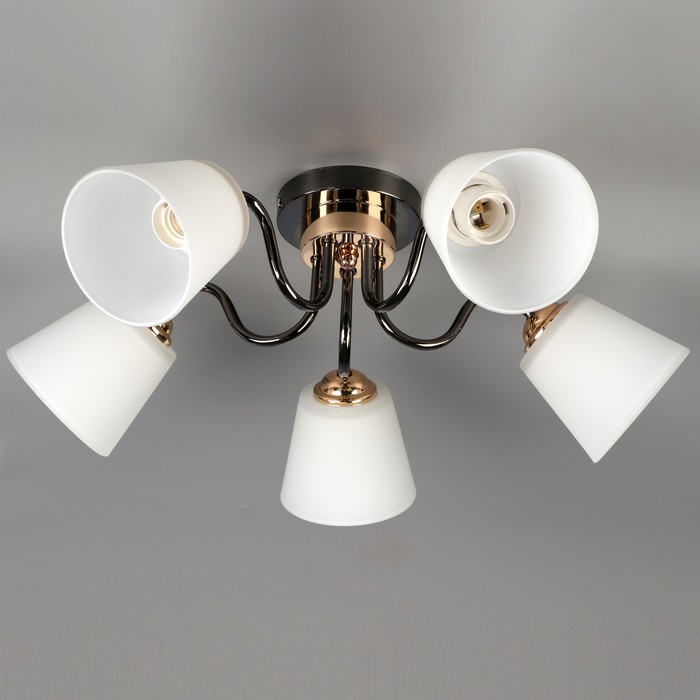 Люстра "Магдалина" 5x60Вт E27 золото 50x50x20см.